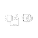 Крючок RavSlezak MKA0100SM цвет бронза