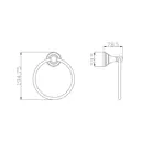 Полотенцедержатель RavSlezak MKA0104SM 20см цвет бронза