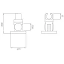 Держатель для душевой лейки Melodia della Vita 21304 цвет хром