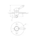 Смеситель для душа Labe L083LSM однорычажный цвет бронза