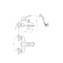 Смеситель для ванны RavSlezak Labe цвет бронза L054.5/2SM