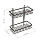 Полка для ванной TEKNO-TEL ES067G прямая 25x46см цвет золотистый