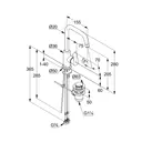 Смеситель для раковины со сливным гарнитуром Kludi Pure&Solid 340250575
