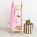 Простыня вафельная для бани Экономь и Я 150x180 см розовая