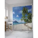 Шторка для ванной комнаты JoyArty sc_28079 200x180см цвет зеленый