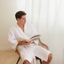 Халат вафельный мужской удлиненный Этель 6243508 Boho размер 50-52