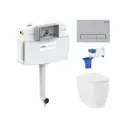 Комплект инсталляции Lavinia Boho Bell Pro 87060207 с клавишей смыва цвет серый