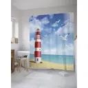 Шторка для ванной комнаты JoyArty sc_32232 200x180см цвет красный