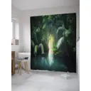 Шторка для ванной комнаты JoyArty sc_32711 200x180см цвет синий