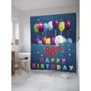 Шторка для ванной комнаты JoyArty sc_34257 200x180см цвет фиолетовый