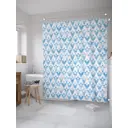 Шторка для ванной комнаты JoyArty sc_28099 200x180см цвет синий