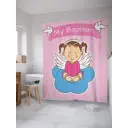 Шторка для ванной комнаты JoyArty sc_9611 200x180см цвет розовый