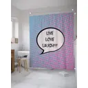 Шторка для ванной комнаты JoyArty sc_35822 200x180см цвет синий