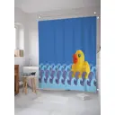 Шторка для ванной комнаты JoyArty sc_23372 200x180см цвет синий