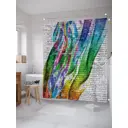 Шторка для ванной комнаты JoyArty sc_21246 200x180см цвет зеленый