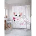 Шторка для ванной комнаты JoyArty sc_9644 200x180см цвет розовый