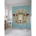 Шторка для ванной комнаты JoyArty sc_27667 200x180см цвет синий