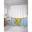 Шторка для ванной комнаты JoyArty sc_37864 200x180см цвет жёлтый золотой