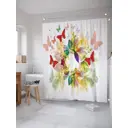 Шторка для ванной комнаты JoyArty sc_21769 200x180см цвет красный