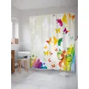 Шторка для ванной комнаты JoyArty sc_21770 200x180см цвет жёлтый золотой