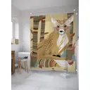 Шторка для ванной комнаты JoyArty sc_28013 200x180см цвет жёлтый золотой