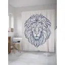 Шторка для ванной комнаты JoyArty sc_35986 200x180см цвет синий