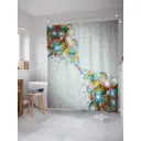 Шторка для ванной комнаты JoyArty sc_21924 200x180см цвет серый серебристый