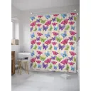 Шторка для ванной комнаты JoyArty sc_32893 200x180см цвет розовый