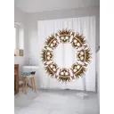 Шторка для ванной комнаты JoyArty sc_21223 200x180см цвет коричневый
