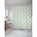 Шторка для ванной комнаты JoyArty sc_33778 200x180см цвет зеленый