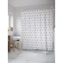 Шторка для ванной комнаты JoyArty sc_28386 200x180см цвет серый серебристый