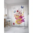 Шторка для ванной комнаты JoyArty sc_36338 200x180см цвет жёлтый золотой