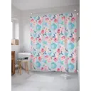 Шторка для ванной комнаты JoyArty sc_29981 200x180см цвет синий