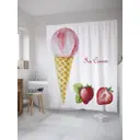 Шторка для ванной комнаты JoyArty sc_36336 200x180см цвет жёлтый золотой