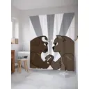 Шторка для ванной комнаты JoyArty sc_9548 200x180см цвет коричневый