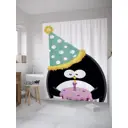 Шторка для ванной комнаты JoyArty sc_34352 200x180см цвет черный