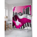 Шторка для ванной комнаты JoyArty sc_29232 200x180см цвет розовый