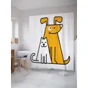Шторка для ванной комнаты JoyArty sc_29017 200x180см цвет жёлтый золотой