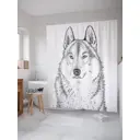 Шторка для ванной комнаты JoyArty sc_29800 200x180см цвет серый серебристый