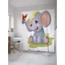 Шторка для ванной комнаты JoyArty sc_36207 200x180см цвет серый серебристый