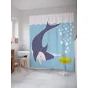 Шторка для ванной комнаты JoyArty sc_22375 200x180см цвет серый серебристый