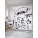 Шторка для ванной комнаты JoyArty sc_21304 200x180см цвет серый серебристый