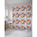 Шторка для ванной комнаты JoyArty sc_20582 200x180см цвет синий