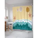 Шторка для ванной комнаты JoyArty sc_28067 200x180см цвет бежевый