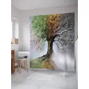Шторка для ванной комнаты JoyArty sc_6531 200x180см цвет зеленый