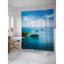 Шторка для ванной комнаты JoyArty sc_9575 200x180см цвет синий