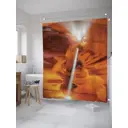 Шторка для ванной комнаты JoyArty sc_8912 200x180см цвет оранжевый медный