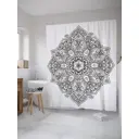 Шторка для ванной комнаты JoyArty sc_32809 200x180см цвет серый серебристый