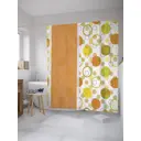 Шторка для ванной комнаты JoyArty sc_31278 200x180см цвет оранжевый медный