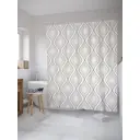 Шторка для ванной комнаты JoyArty sc_33360 200x180см цвет серый серебристый